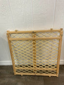 secondhand Evenflo Position And Lock Tall Pressure Mount Wood Gate