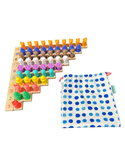 used Lovevery Montessori Math Bars And Number Tiles With Counters