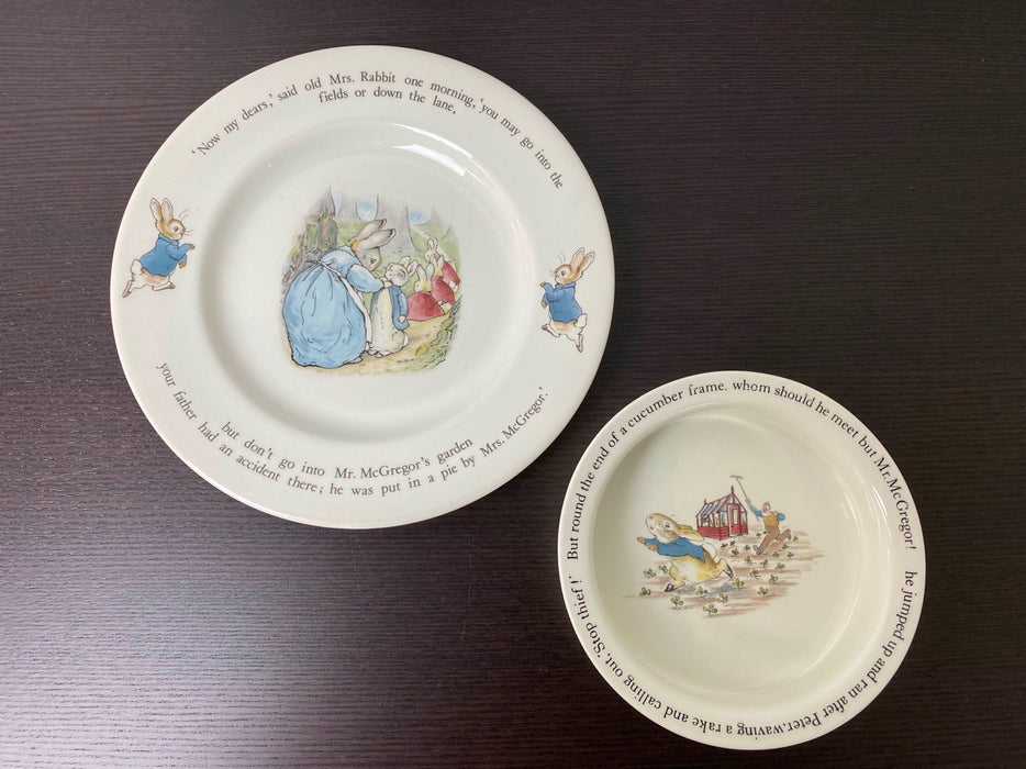 used Wedgwood Peter Rabbit Dishes