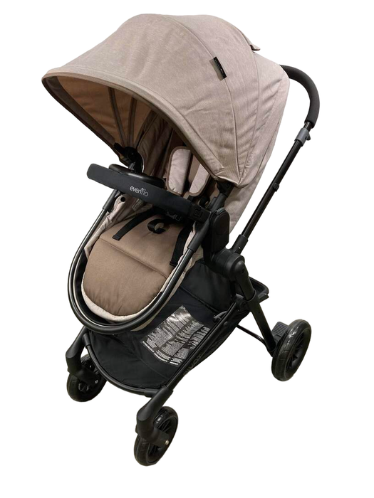 secondhand Evenflo Pivot Modular Travel System Stroller, Sandstone, 2023