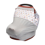 used Boppy 4 & More Multi-Use Cover, Spice Rainbow Arches