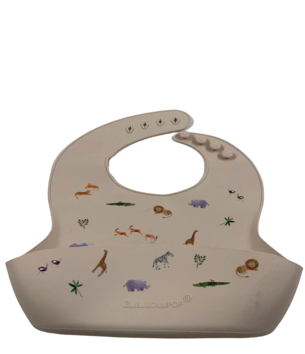 secondhand LouLou Lollipop Silicone Bib - HIDDEN NEEDS PHOTOS