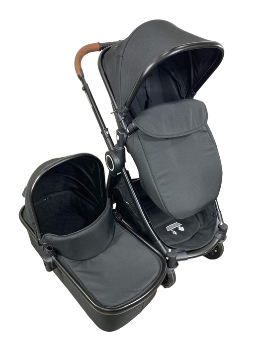 used Mompush Ultimate 2 Baby Stroller, Black with Black Frame, 2022