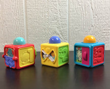 secondhand Fisher Price Brilliant Basics Stacking Action Blocks