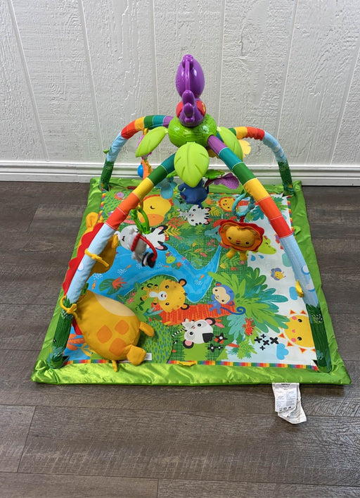 secondhand Fisher Price Rainforest Melodies and Lights Deluxe Gym