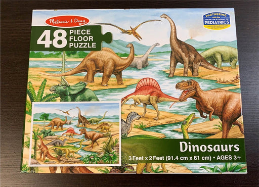 used Melissa & Doug Floor Puzzle, Dinosaurs