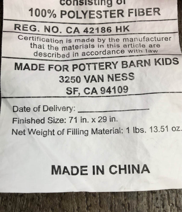 Pottery Barn Kids Sleeping Bag