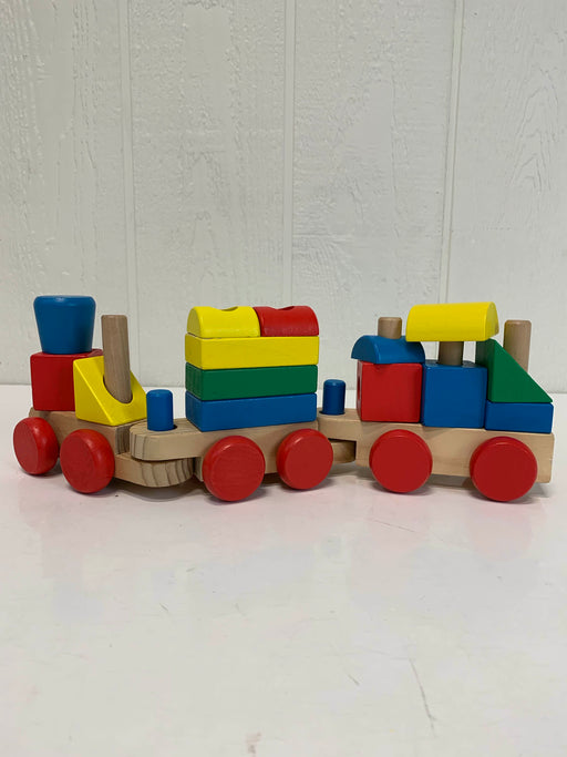 used Melissa & Doug Wooden Stacking Train