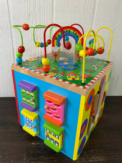 used ALEX Toys Discover My Busy Town Wooden Activity Cube