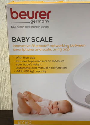 Beurer BY80 Digital Baby Scale Infant Scale for Weighing in Pounds