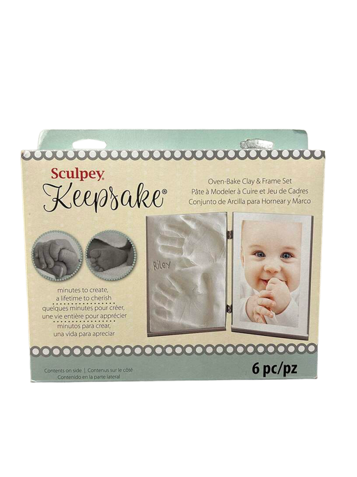 used Sculpey Keepsake Oven Bake Clay And Frame Set