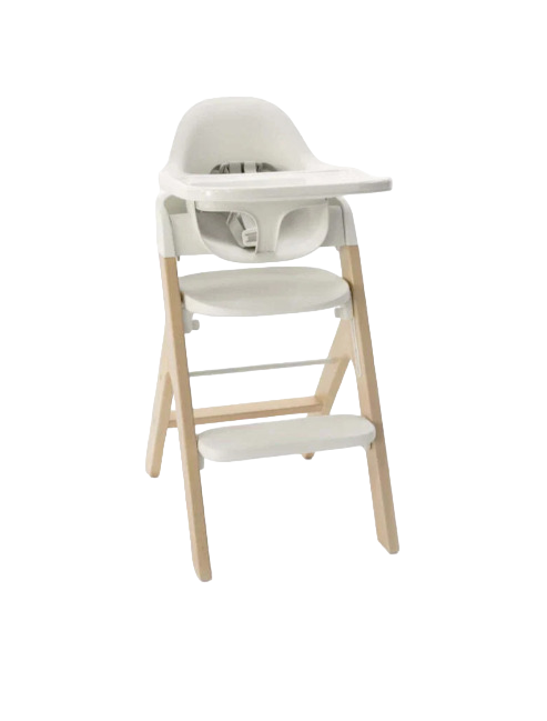 Mockingbird High Chair, Natural Beech, White — GoodBuy Gear