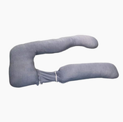 secondhand Pharmedoc Full Body U-Shaped Pregnancy Pillow, Grey