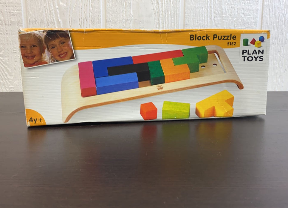 used Plan Toys Block Puzzle