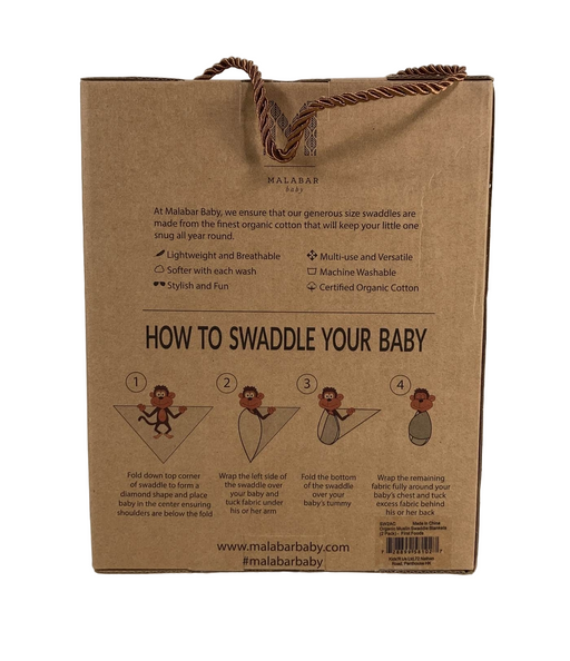 secondhand Malabar Baby Organic Cotton Swaddle Blankets