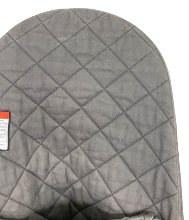 BabyBjorn Bouncer Bliss, Dark Gray Frame, Anthracite Cotton Classic Quilt