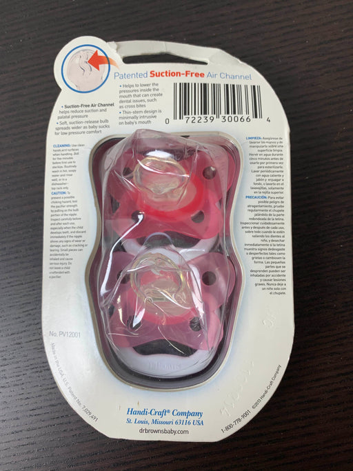 secondhand Dr. Brown’s Prevent Classic Pacifier, 0-6 months