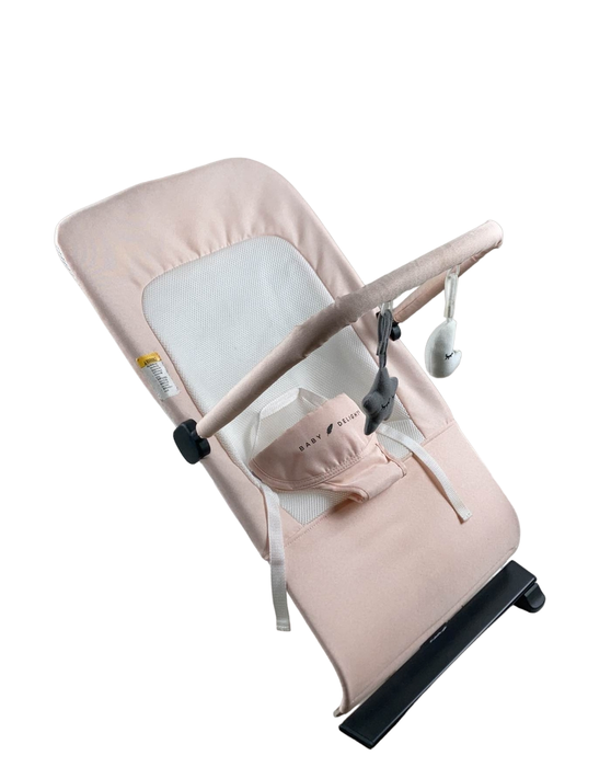 used Baby Delight Go With Me Alpine Deluxe Portable Bouncer, Peony Pink