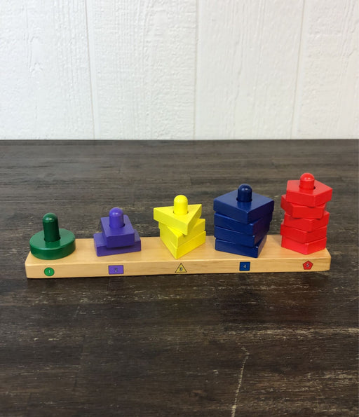 used Melissa & Doug Stack & Sort Board