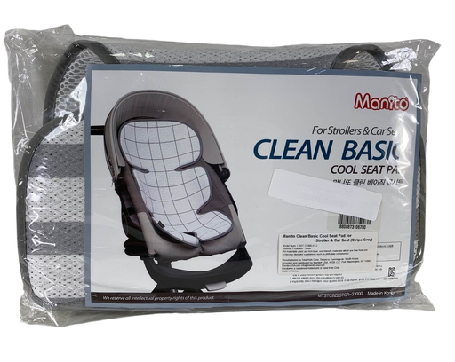 used Manito Clean Basic Cool Seat Pad, Stripe Grey