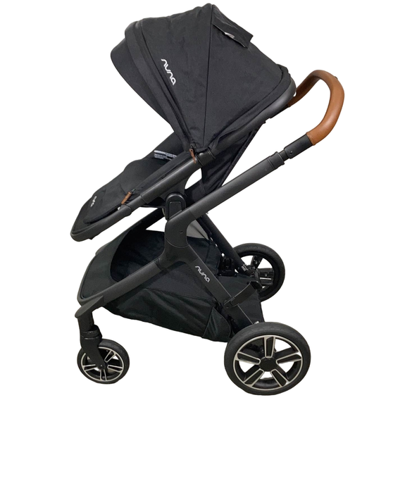 secondhand Nuna Demi Grow Stroller, 2022, Black Caviar