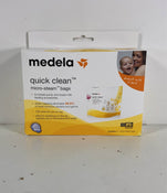 used Medela Quick Clean Micro Steam Bags, Box of 5