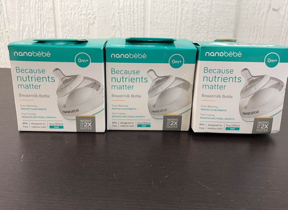 Shop Nanobébé Bottles, 5oz, 3 pack at GoodBuy Gear