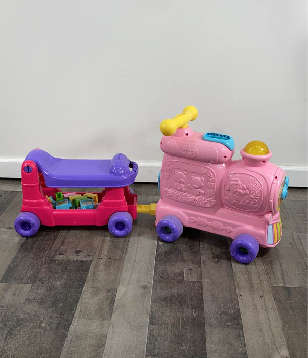 used VTech Sit To Stand Ultimate Alphabet Train, Pink