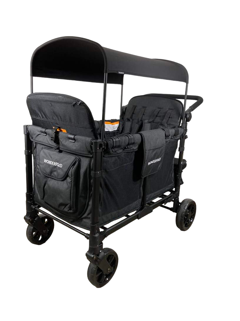 Wonderfold W4 Elite Stroller Wagon, Volcanic Black, 2023