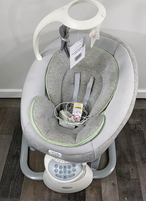 secondhand Graco Sense2Soothe Baby Swing With Cry Detection Technology