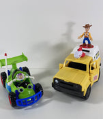 used BUNDLE Fisher-Price Imaginext Toys, Toy Story Pizza Planet Truck Woody & R.C.