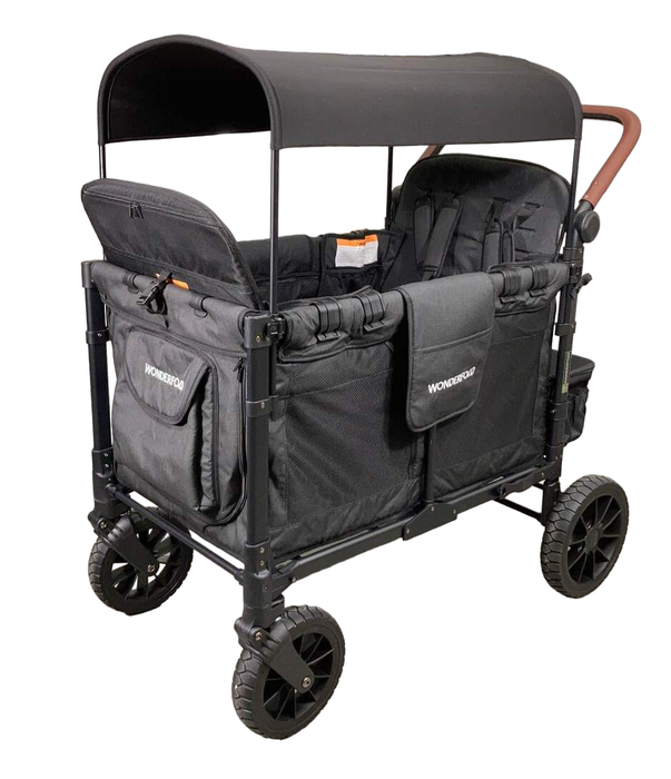 used Wonderfold W4 Luxe Quad Stroller Wagon, 2023, Volcanic Black