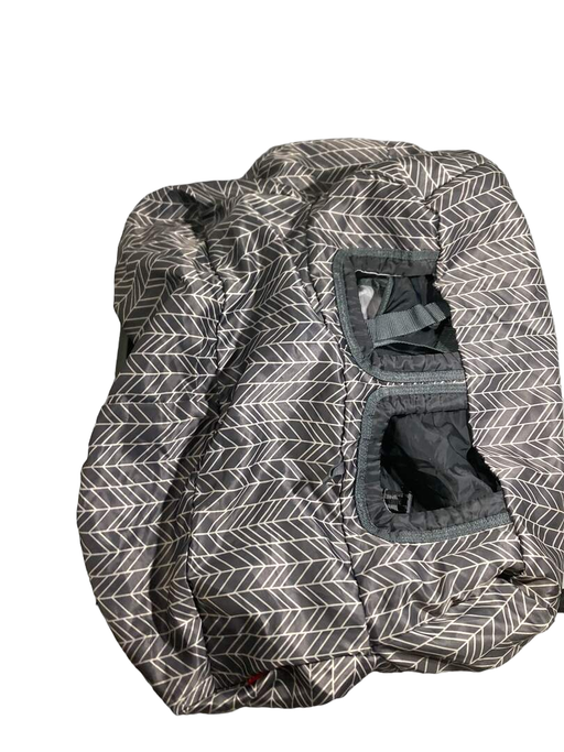 used Skip Hop Take Cover Shopping Cart And High Chair Cover, Grey Feather