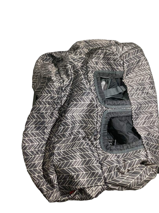 used Skip Hop Take Cover Shopping Cart And High Chair Cover, Grey Feather