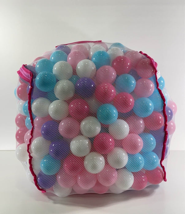 used Click N' Play Balls For Ball Pit, Pink/Purple/White/Blue