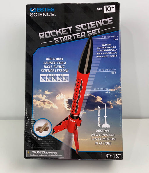 used Estes Rocket Science Flying Model Rocket Starter Set