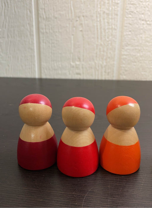 secondhand Montessori Wooden Toys, Peg People