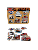 secondhand Melissa & Doug Sound Puzzle, Vehicles