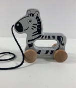 secondhand Hape Zebra Pull Along Toy