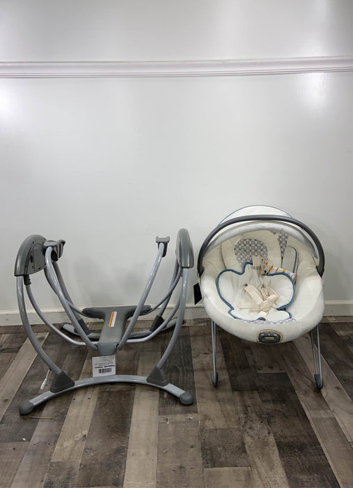 used Graco Removable Bouncer Seat For Soothing System Gliding Baby Swing