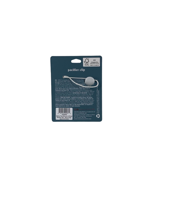 Shop LouLou Lollipop Pacifier Clip, Colour Pop, Silver Sage at GoodBuy Gear