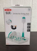 Shop OXO Tot On The Go Drying Rack With Bottle Brush, Teal at GoodBuy Gear