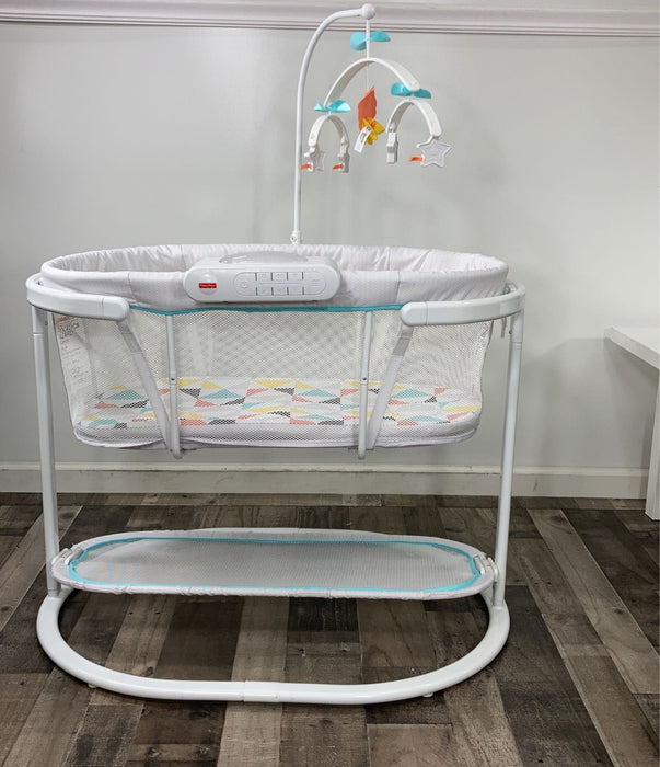 used Fisher Price Smart Connect Soothing Motions Bassinet