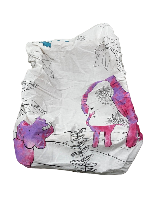 used JumpOff Jo Fitted Bassinet Sheet, Tiny Dino Pink