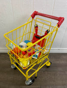 used Toy Shopping Cart, With Play Food