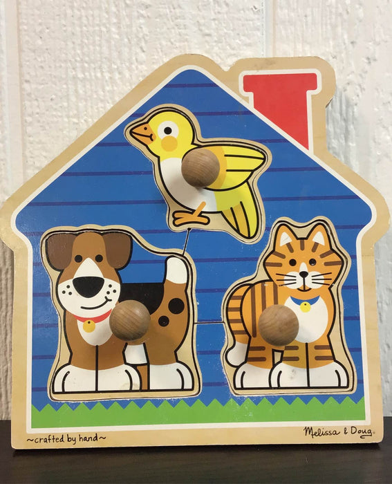 used Melissa & Doug Jumbo Knob Puzzle