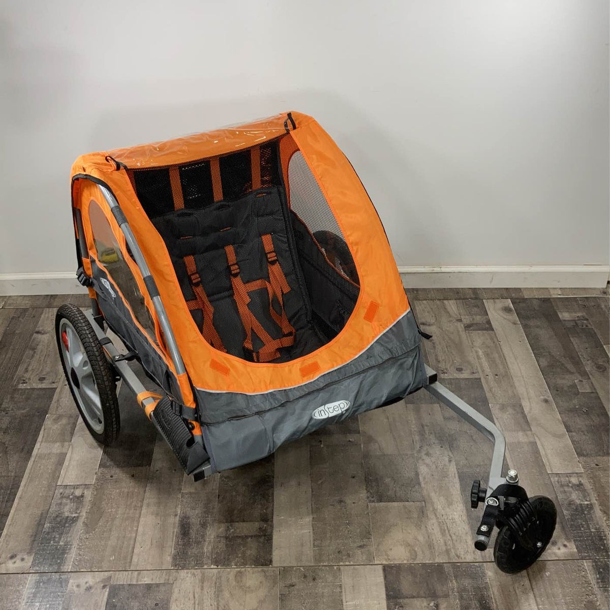instep jogging stroller orange InStep Double Bicycle Trailer, Orange