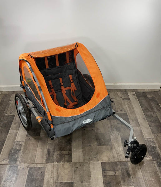 instep double stroller bike trailer InStep Double Bicycle Trailer, Orange