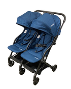 used Mompush Lithe Double Stroller, 2022, Navy