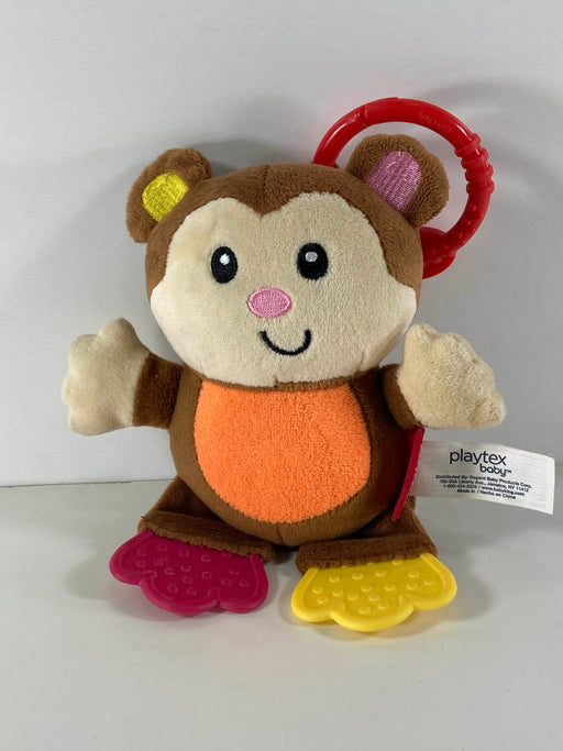 used Playtex Happy Monkey Plush Rattle Teether